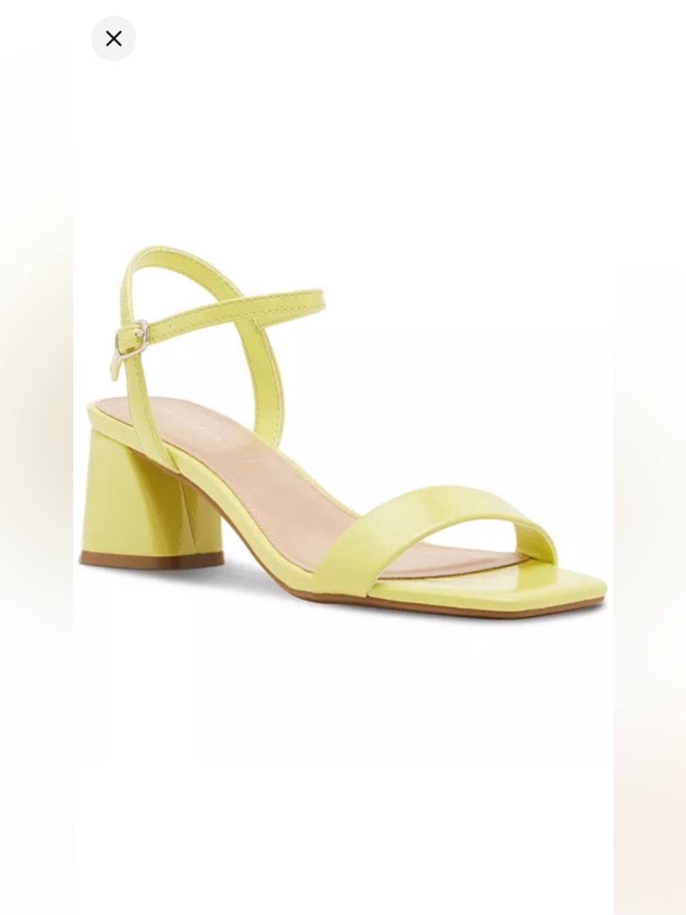 MADDEN GIRL Citron Yellow Patent Sandals